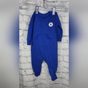 Converse Allstat Long‎ Sleeve Blue One Piece Size 6 Months